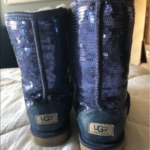 PURPLE SPARKLY UGG BOOTS